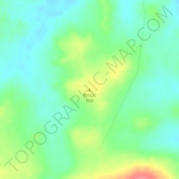 Anzac Hill topographic map, elevation, terrain