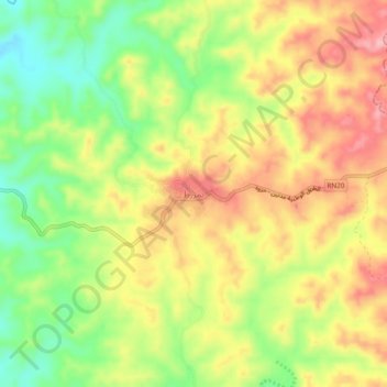 Tamezret topographic map, elevation, terrain
