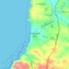Widemouth Bay topographic map, elevation, terrain