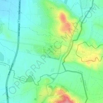 Magal topographic map, elevation, terrain