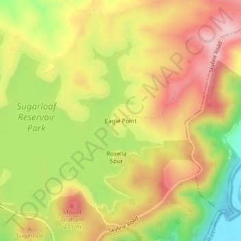 Eagle Point topographic map, elevation, terrain