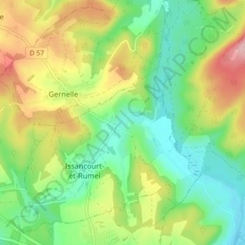 Rumel topographic map, elevation, terrain