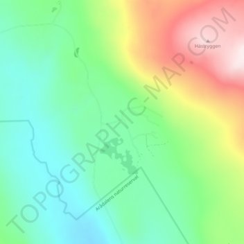 Arådalen topographic map, elevation, terrain