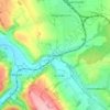 Schlömen topographic map, elevation, terrain