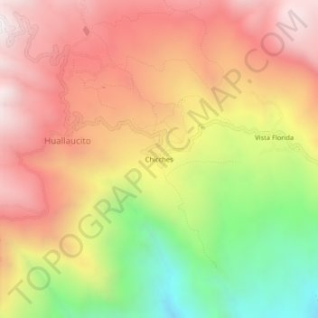 Chicches topographic map, elevation, terrain