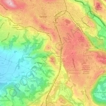 Nifontano topographic map, elevation, terrain