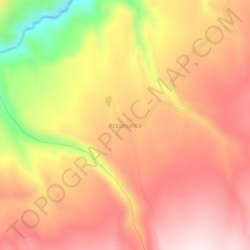 Accocunca topographic map, elevation, terrain