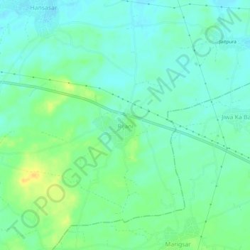 Rijani topographic map, elevation, terrain