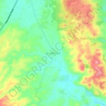 Guadalupe topographic map, elevation, terrain