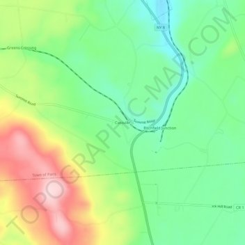 Cassville topographic map, elevation, terrain
