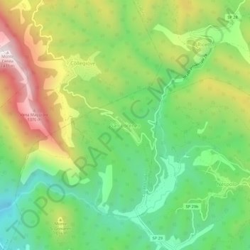 San Lorenzo topographic map, elevation, terrain