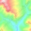 Kodra Niçes topographic map, elevation, terrain