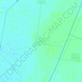 Makki topographic map, elevation, terrain