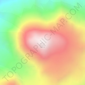 Nevado Coropuna topographic map, elevation, terrain