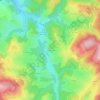 Chaudagne topographic map, elevation, terrain