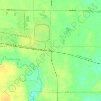 Tara topographic map, elevation, terrain