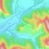 La Vilette topographic map, elevation, terrain
