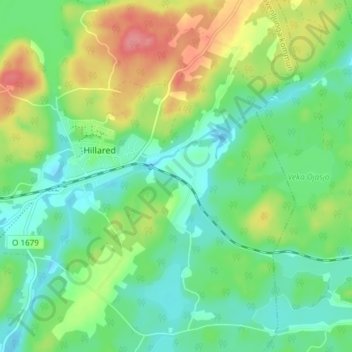 Veka topographic map, elevation, terrain