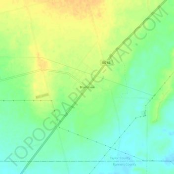 Bradshaw topographic map, elevation, terrain