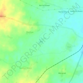 Rer topographic map, elevation, terrain