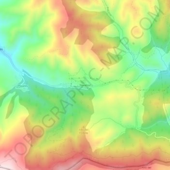 Navalsaz topographic map, elevation, terrain