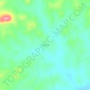Teacher topographic map, elevation, terrain