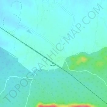 Gurpa topographic map, elevation, terrain