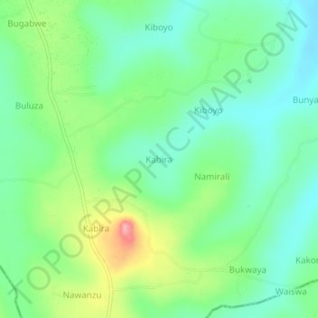 Kabira topographic map, elevation, terrain