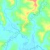Rio Claro do Sul topographic map, elevation, terrain