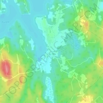 Härlöv topographic map, elevation, terrain