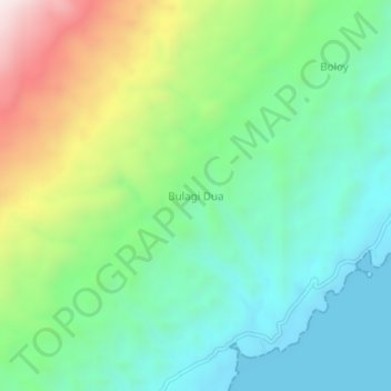 Bulagi Dua topographic map, elevation, terrain