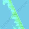 Melbourne Shores topographic map, elevation, terrain