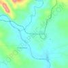 Ourives topographic map, elevation, terrain