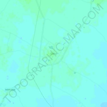 Daha topographic map, elevation, terrain