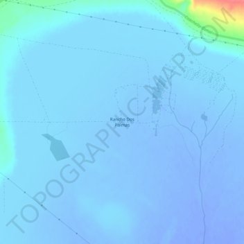 Rancho Dos Palmas topographic map, elevation, terrain