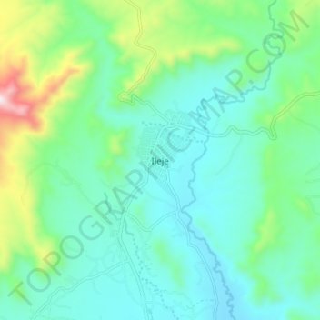 Ileje topographic map, elevation, terrain