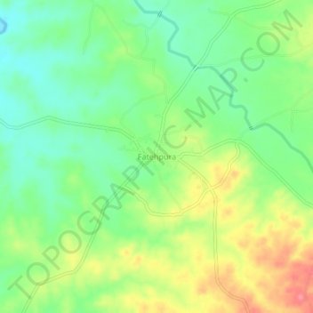 Fatehpura topographic map, elevation, terrain
