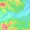 Berneix topographic map, elevation, terrain