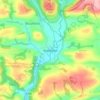 Exebridge topographic map, elevation, terrain