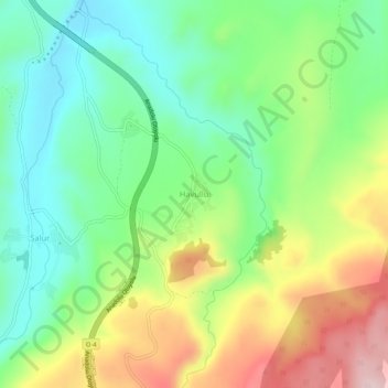 Havullu topographic map, elevation, terrain