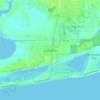 Gulf Shores topographic map, elevation, terrain