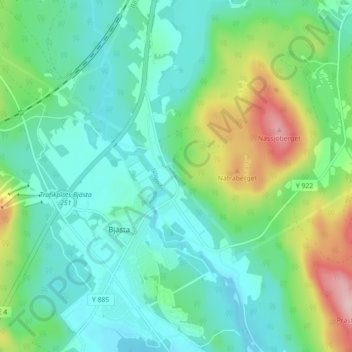 Förnätra topographic map, elevation, terrain