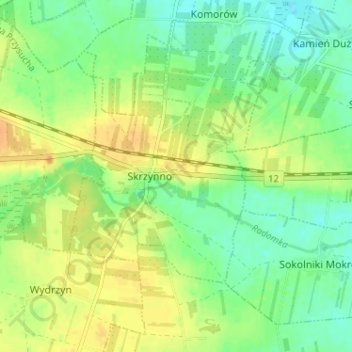 Kaukaz topographic map, elevation, terrain
