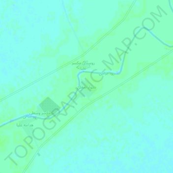Inferior Bonivar topographic map, elevation, terrain