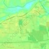 Park Forest East topographic map, elevation, terrain