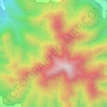 Gunung Lasem topographic map, elevation, terrain