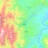 Jaén topographic map, elevation, terrain