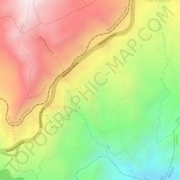 Baron Gallegas topographic map, elevation, terrain