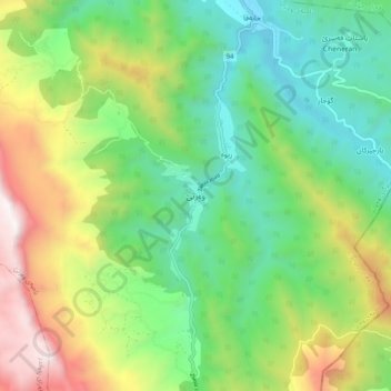 Warte topographic map, elevation, terrain
