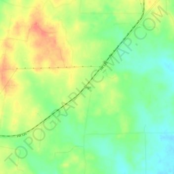 Togo topographic map, elevation, terrain
